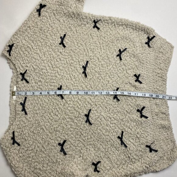 ANIINA Chunky Metallic Bow Sweater Size M/L - Picture 9 of 10
